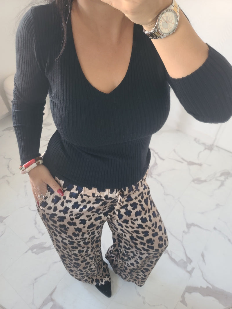 Pantalon LÉOPARD marine