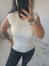 Pull léger sans manches VICTOR blanc