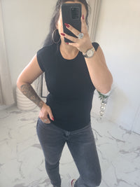 Pull léger sans manches VICTOR noir