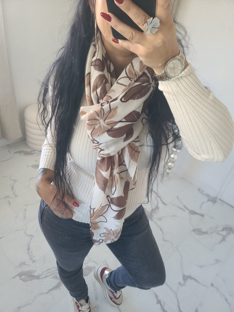 Foulard IRIS beige