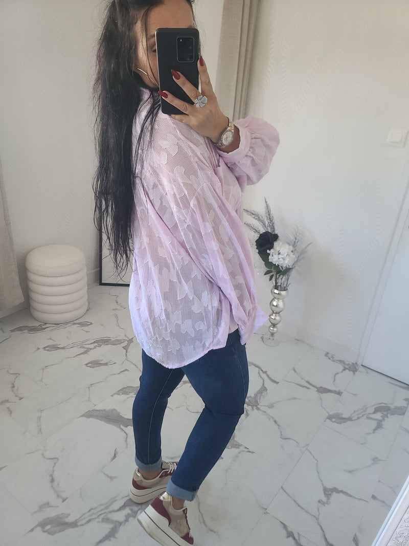 Chemise CLEMENCE rose