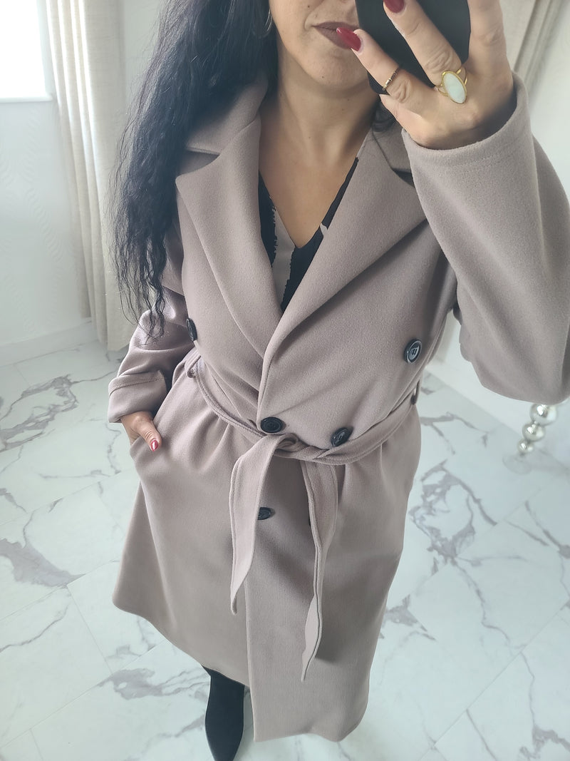 Manteau SACHA taupe