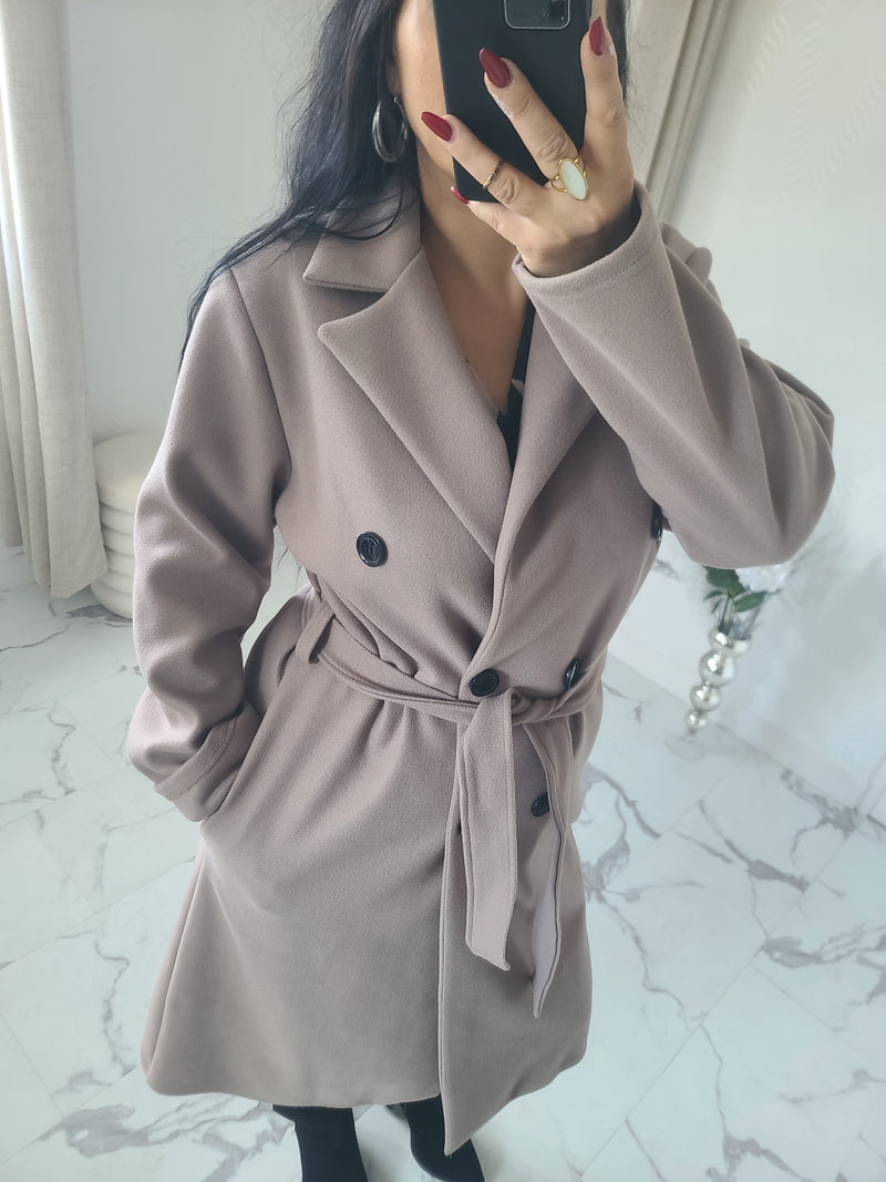 Manteau SACHA taupe