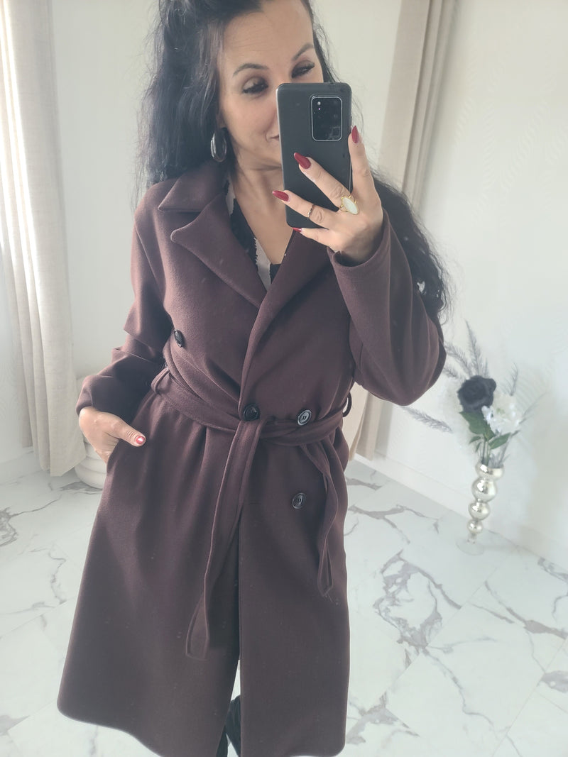 Manteau SACHA marron