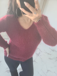 Pull CAMERON bordeaux