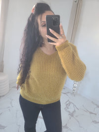 Pull CAMERON moutarde