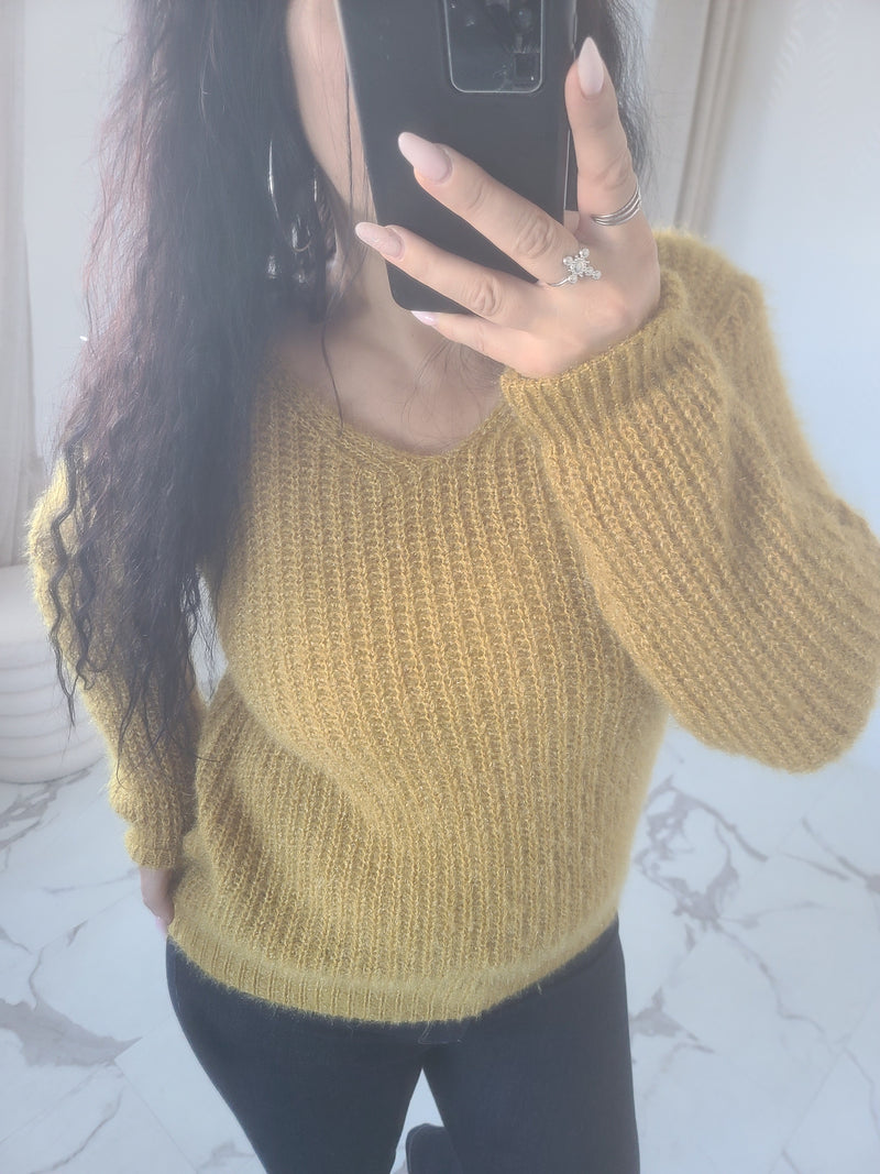 Pull CAMERON moutarde