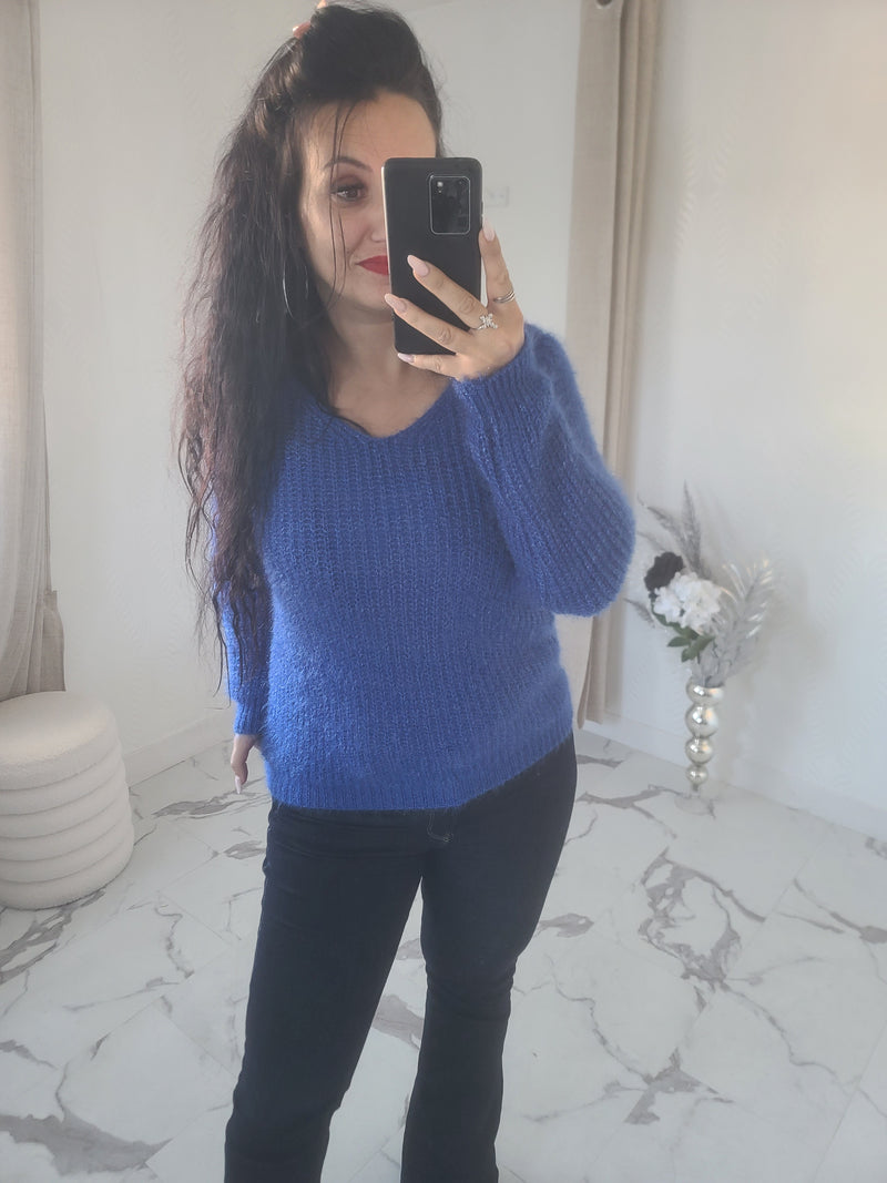 Pull CAMERON bleu roi