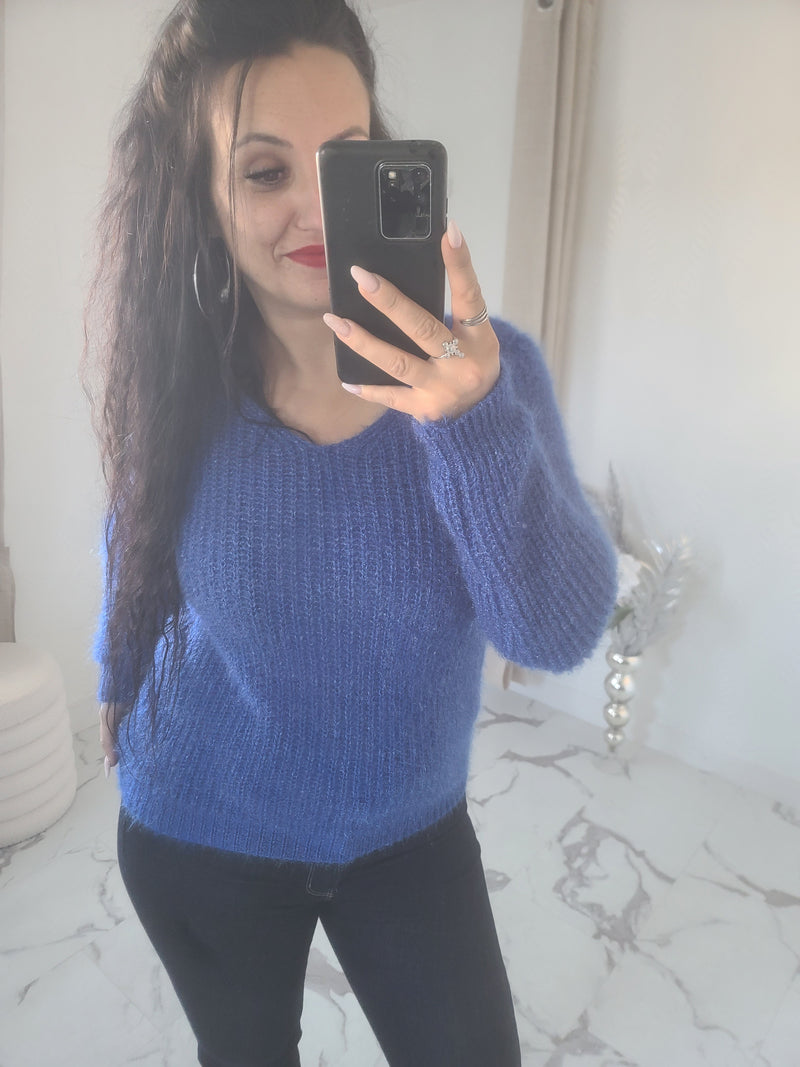 Pull CAMERON bleu roi