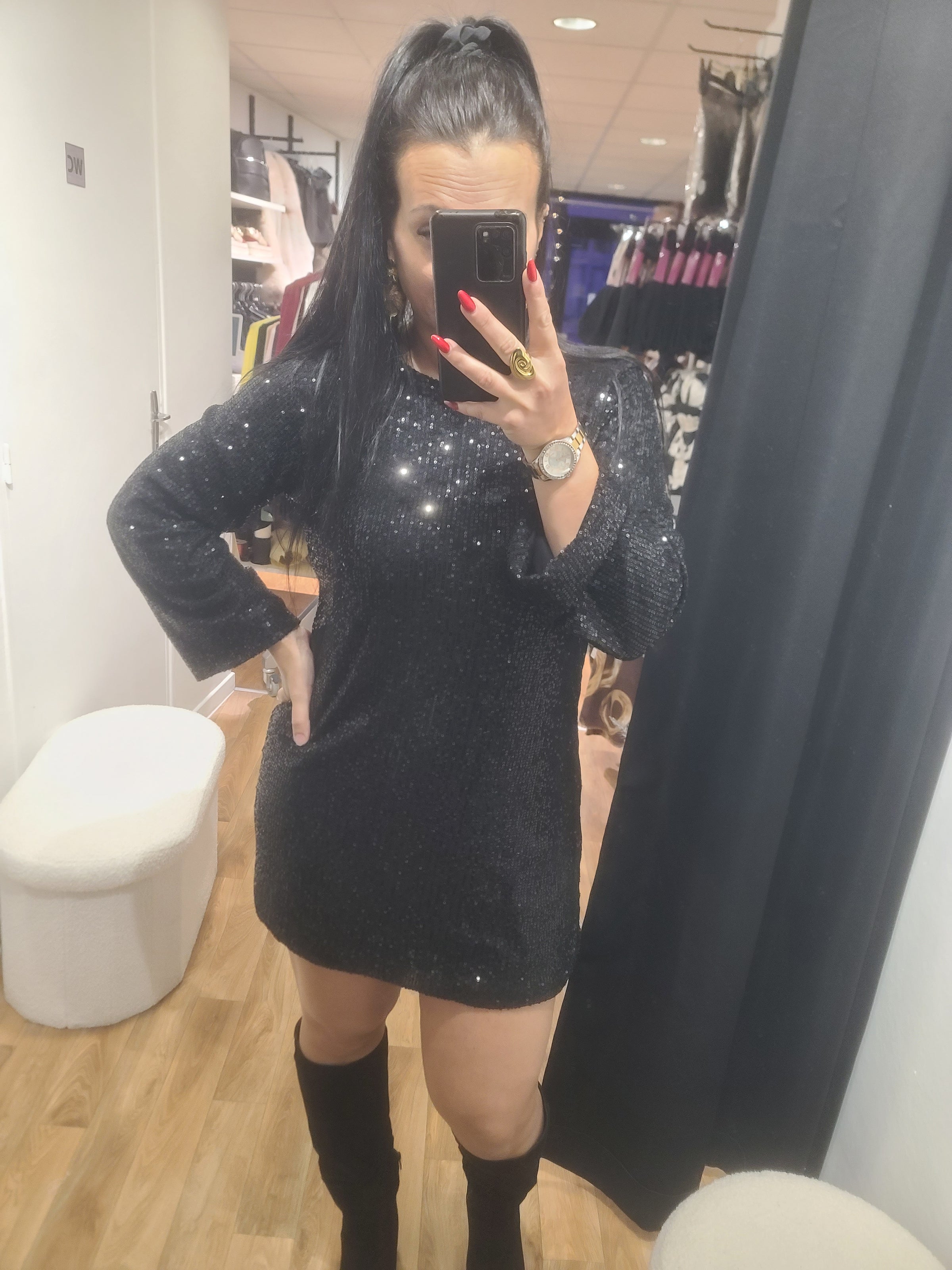 Robe à sequins IRIS