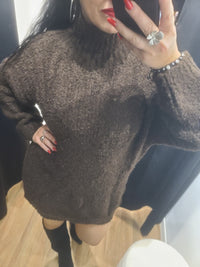 Robe pull GINA choco