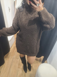 Robe pull GINA choco