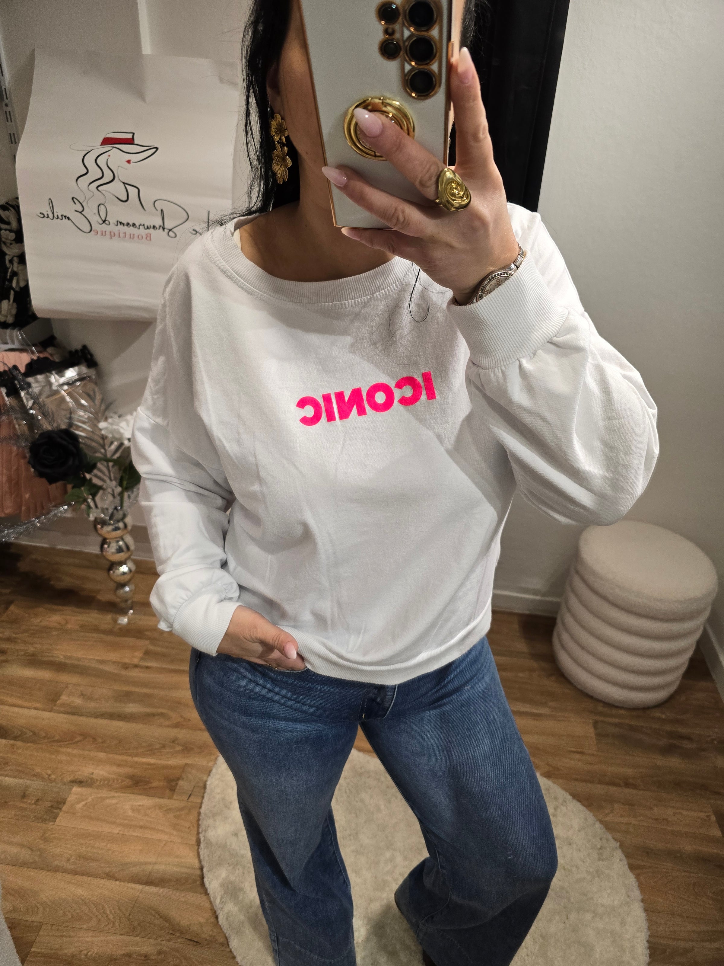 Sweat ICONIC blanc