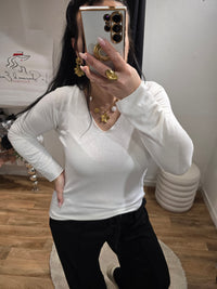 Pull léger PAM blanc