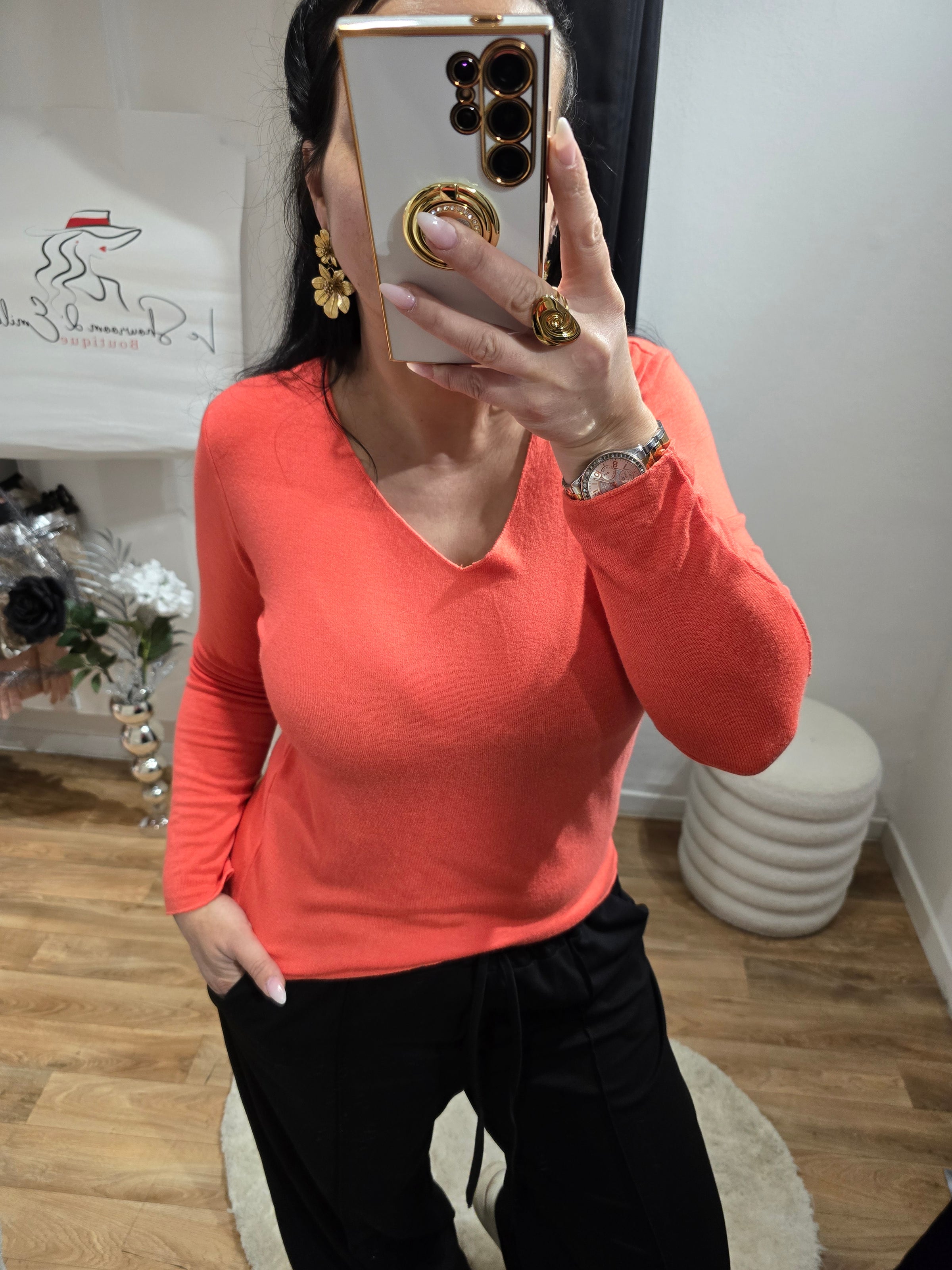 Pull léger PAM orange