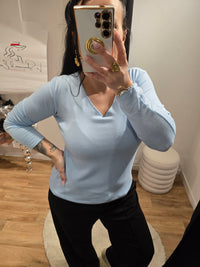 Pull léger PAM bleu ciel