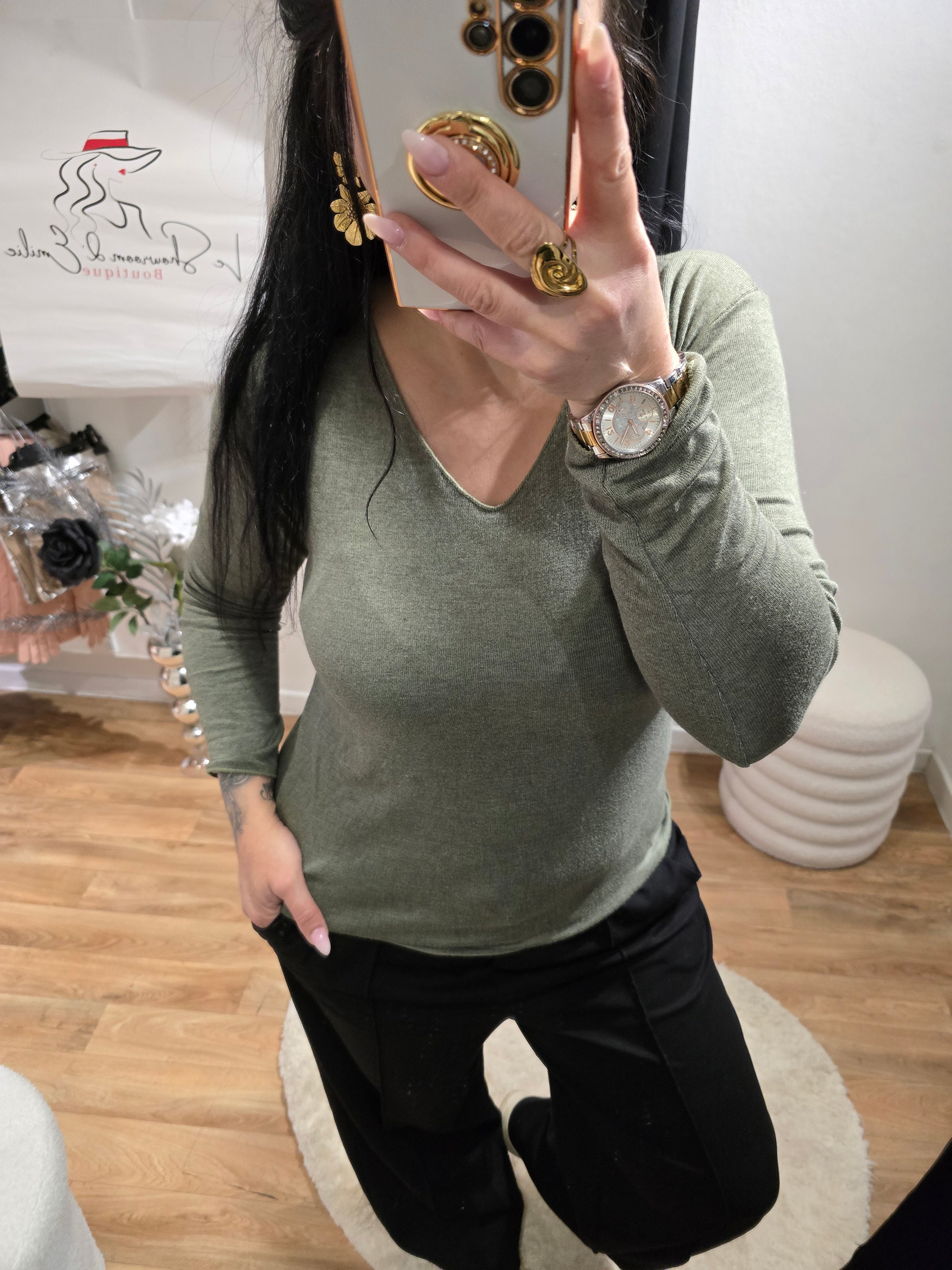 Pull léger PAM kaki