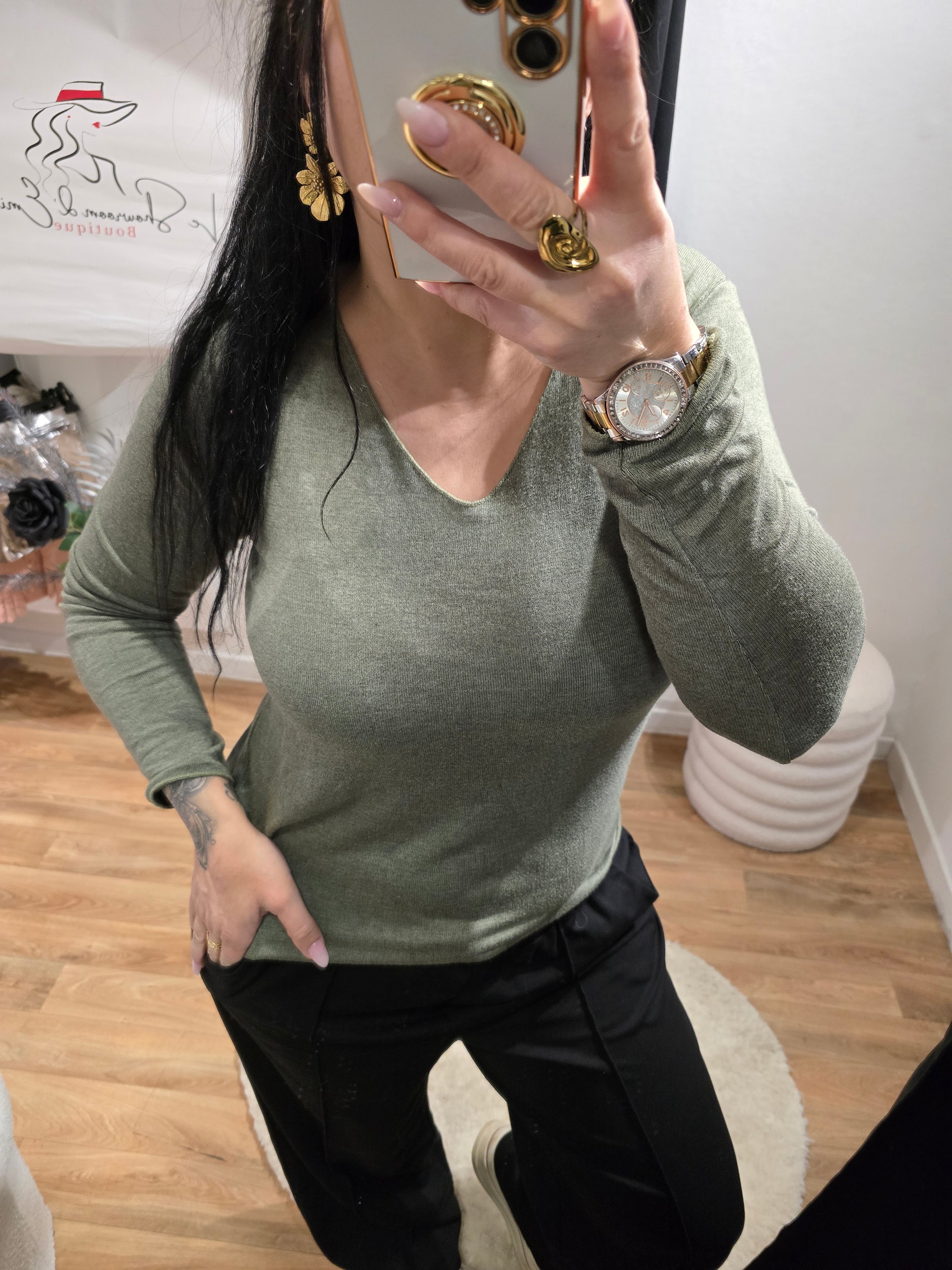 Pull léger PAM kaki