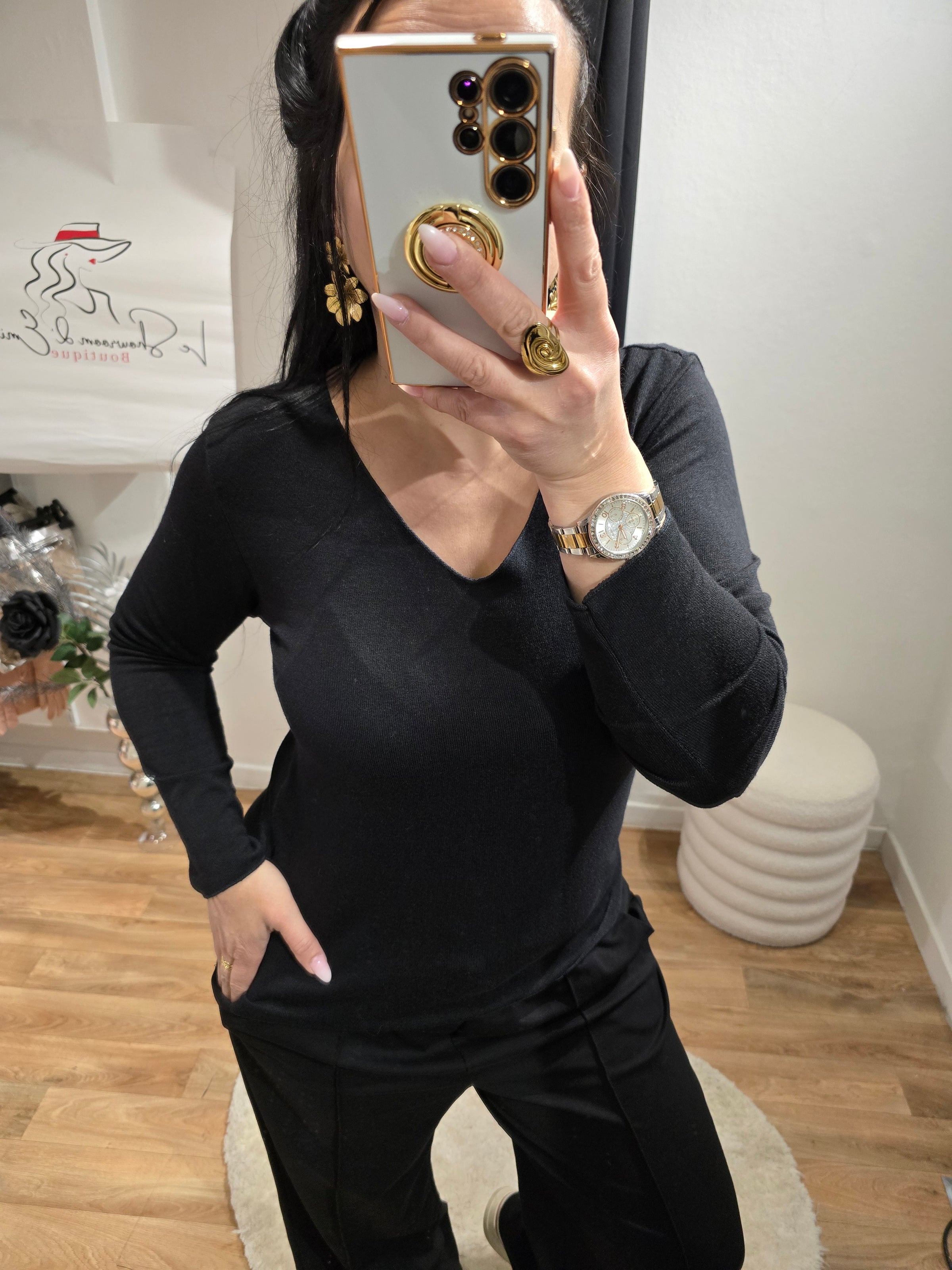 Pull léger PAM noir