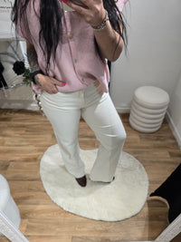 Jean wide leg beige SACHA