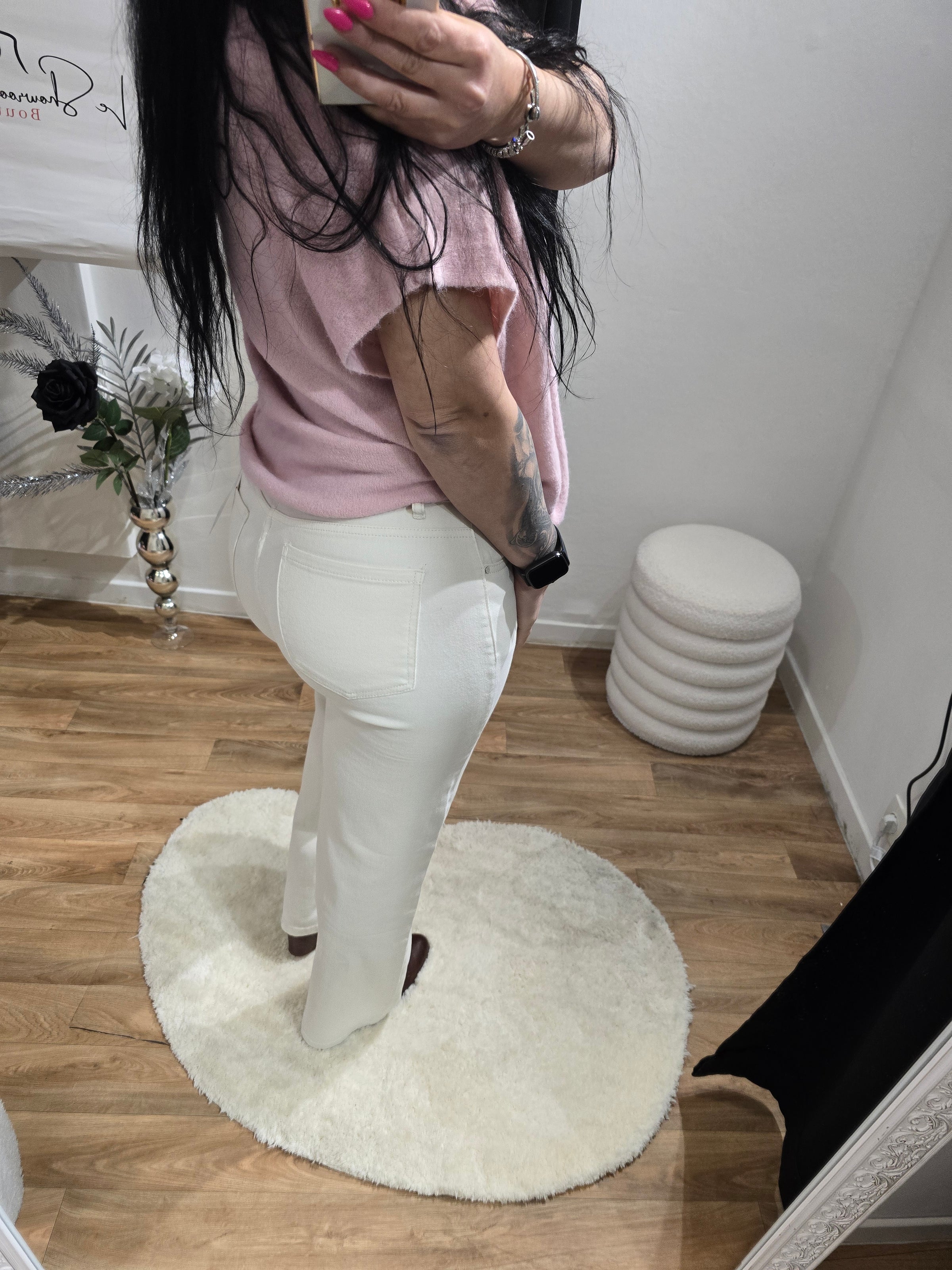 Jean wide leg beige SACHA