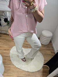 Jean wide leg beige SACHA