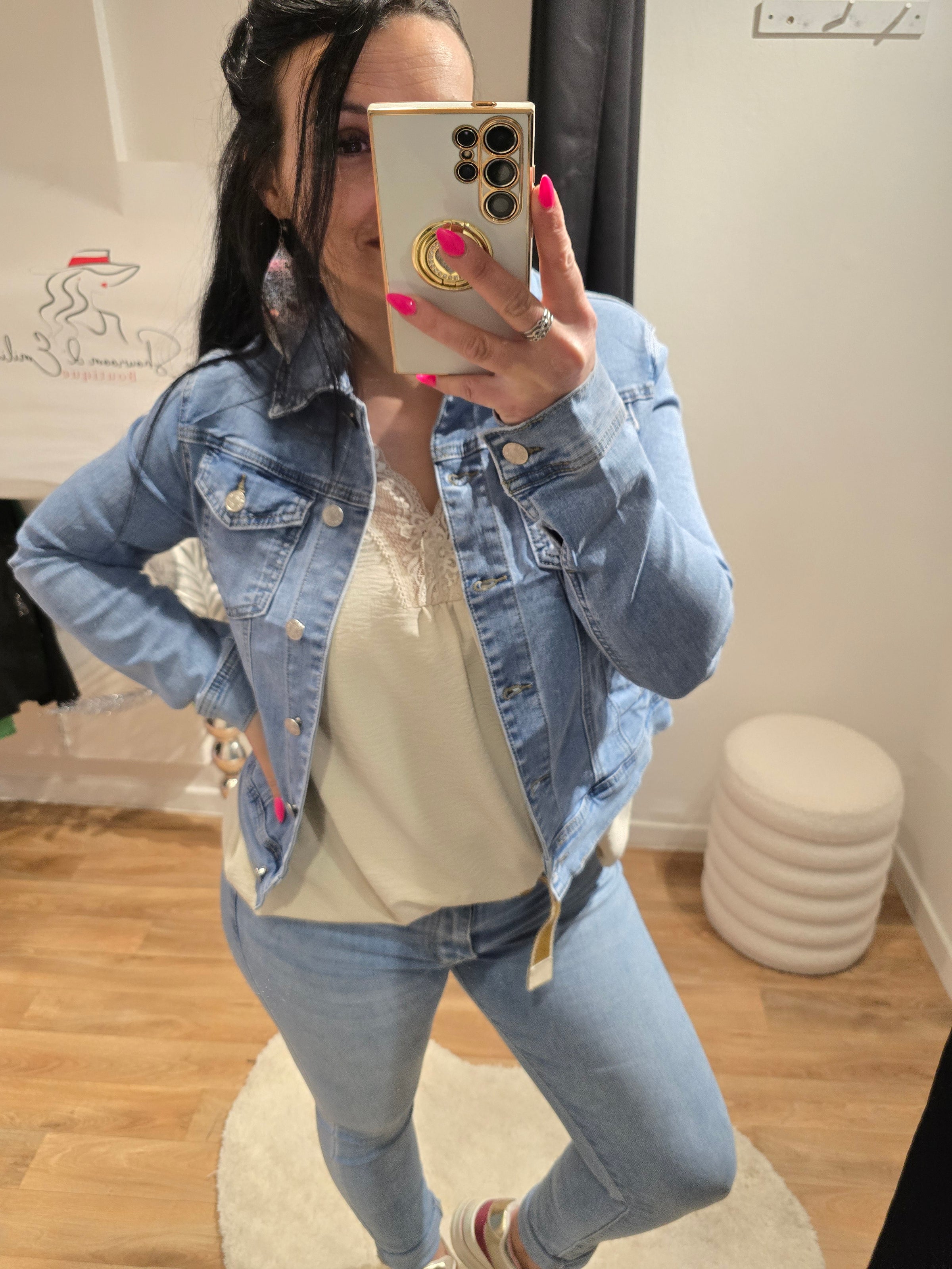 Veste en jean MYRIAM2 bleu