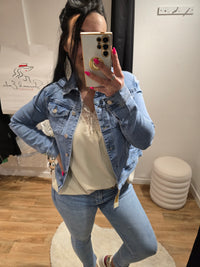 Veste en jean MYRIAM2 bleu