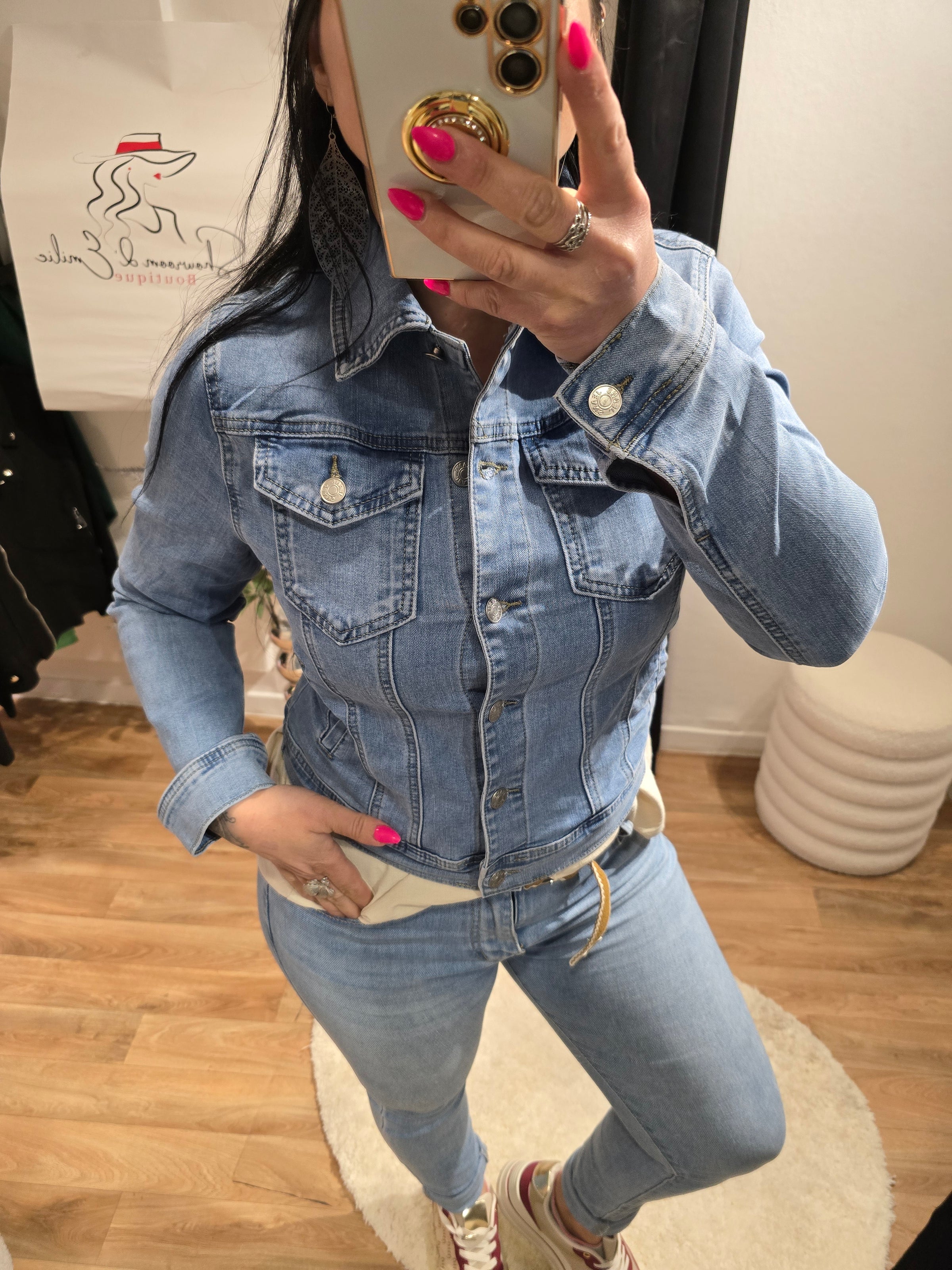 Veste en jean MYRIAM2 bleu