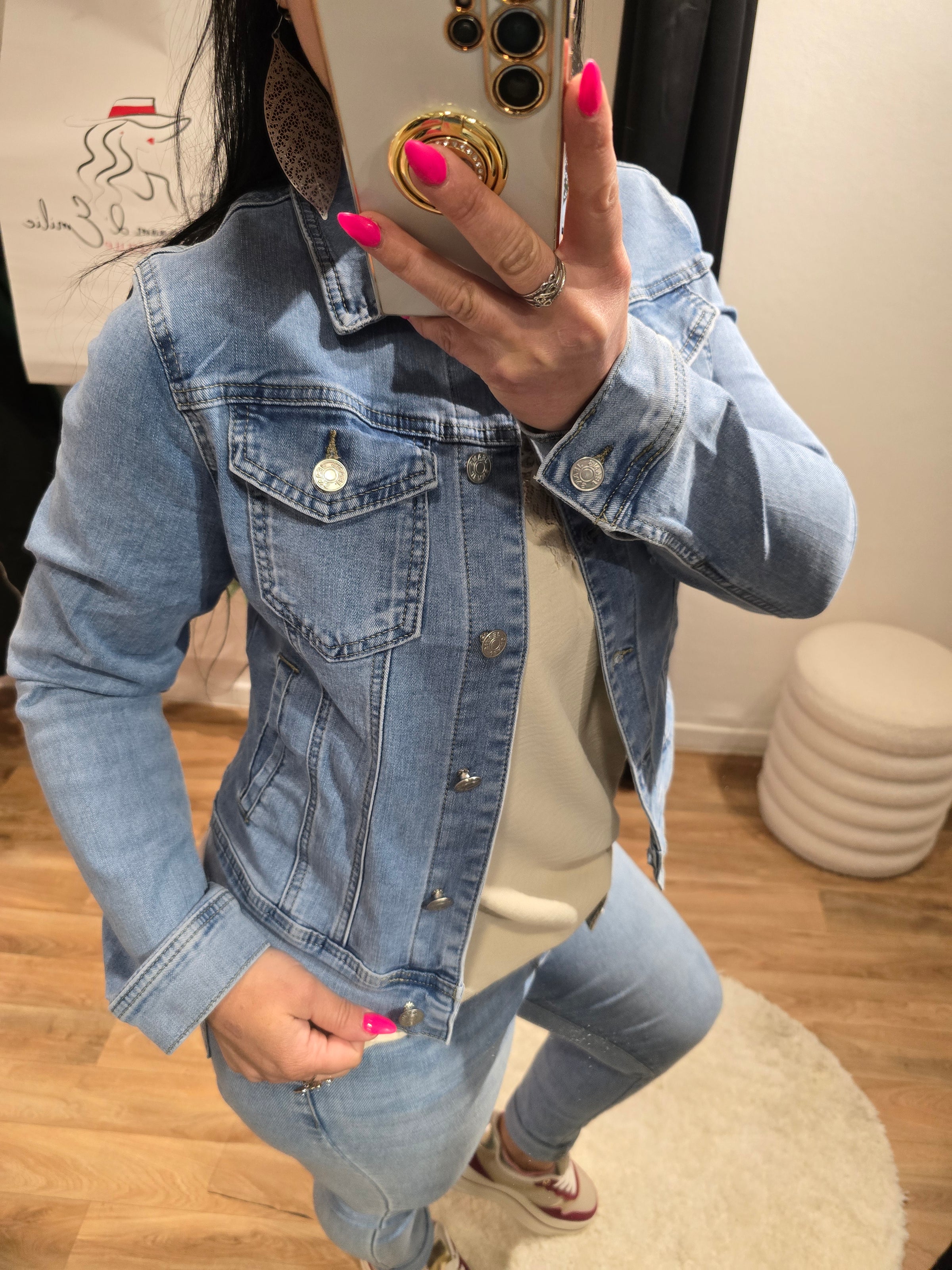 Veste en jean MYRIAM2 bleu