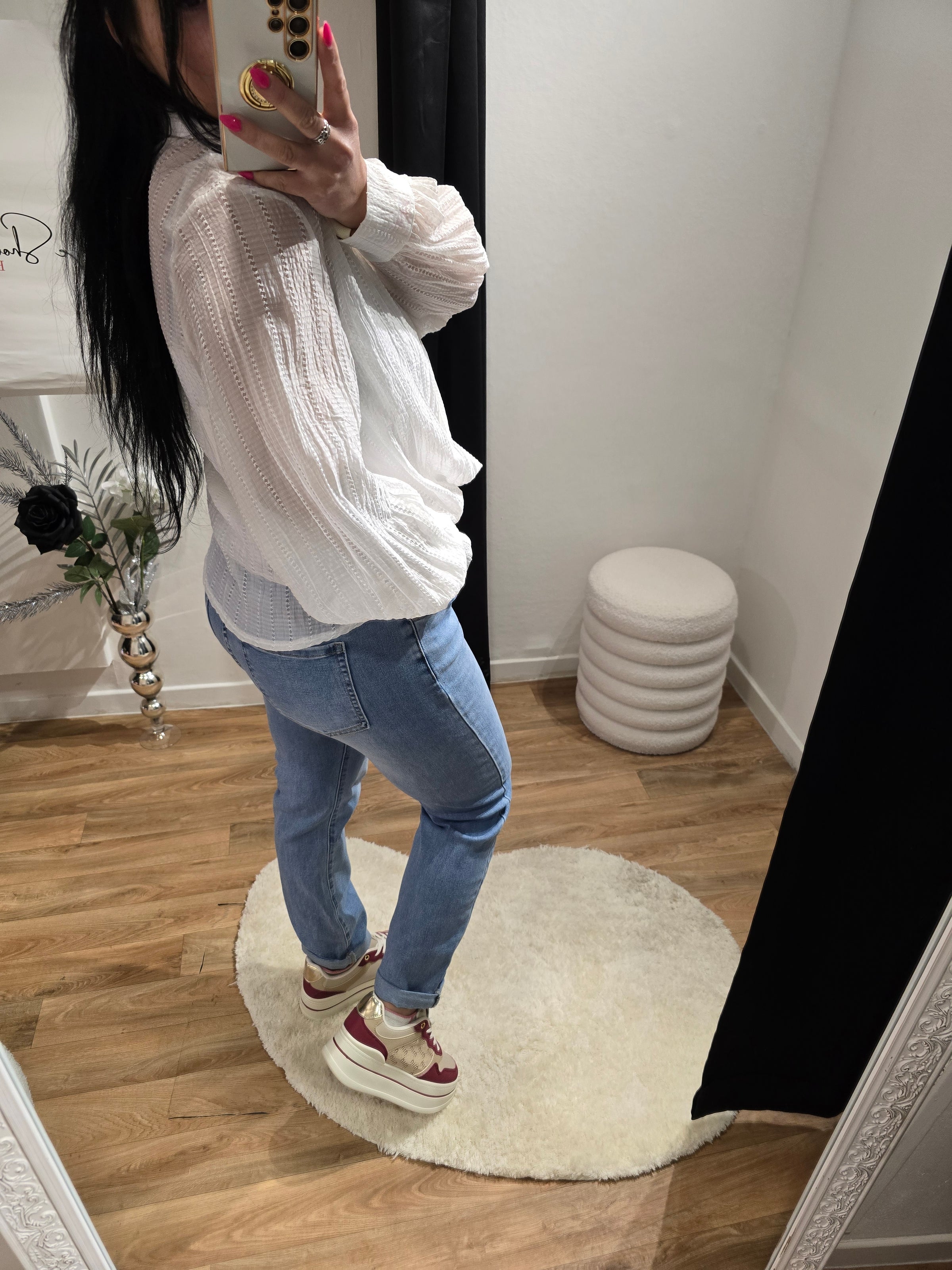 Jean mom STANLEY avec ceinture