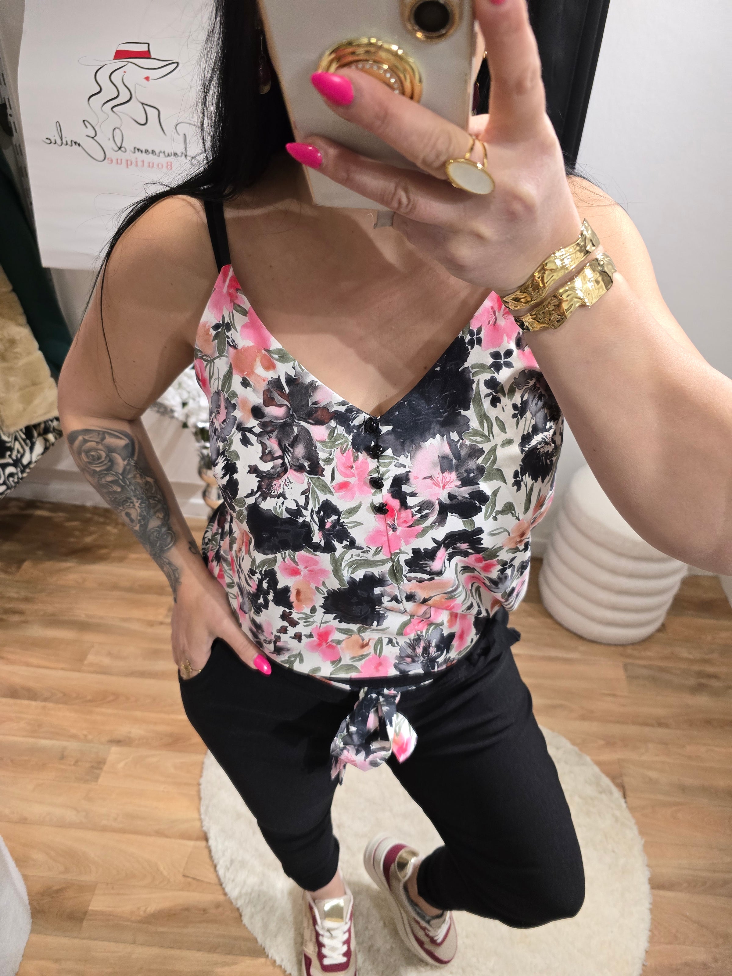 Top FLORA noir