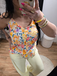 Top FLORA jaune