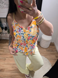 Top FLORA jaune