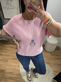 Top MIYA rose + collier