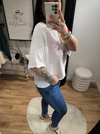 Top MIYA blanc + collier