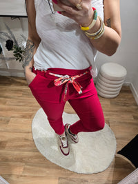 Pantalon FLORA rouge