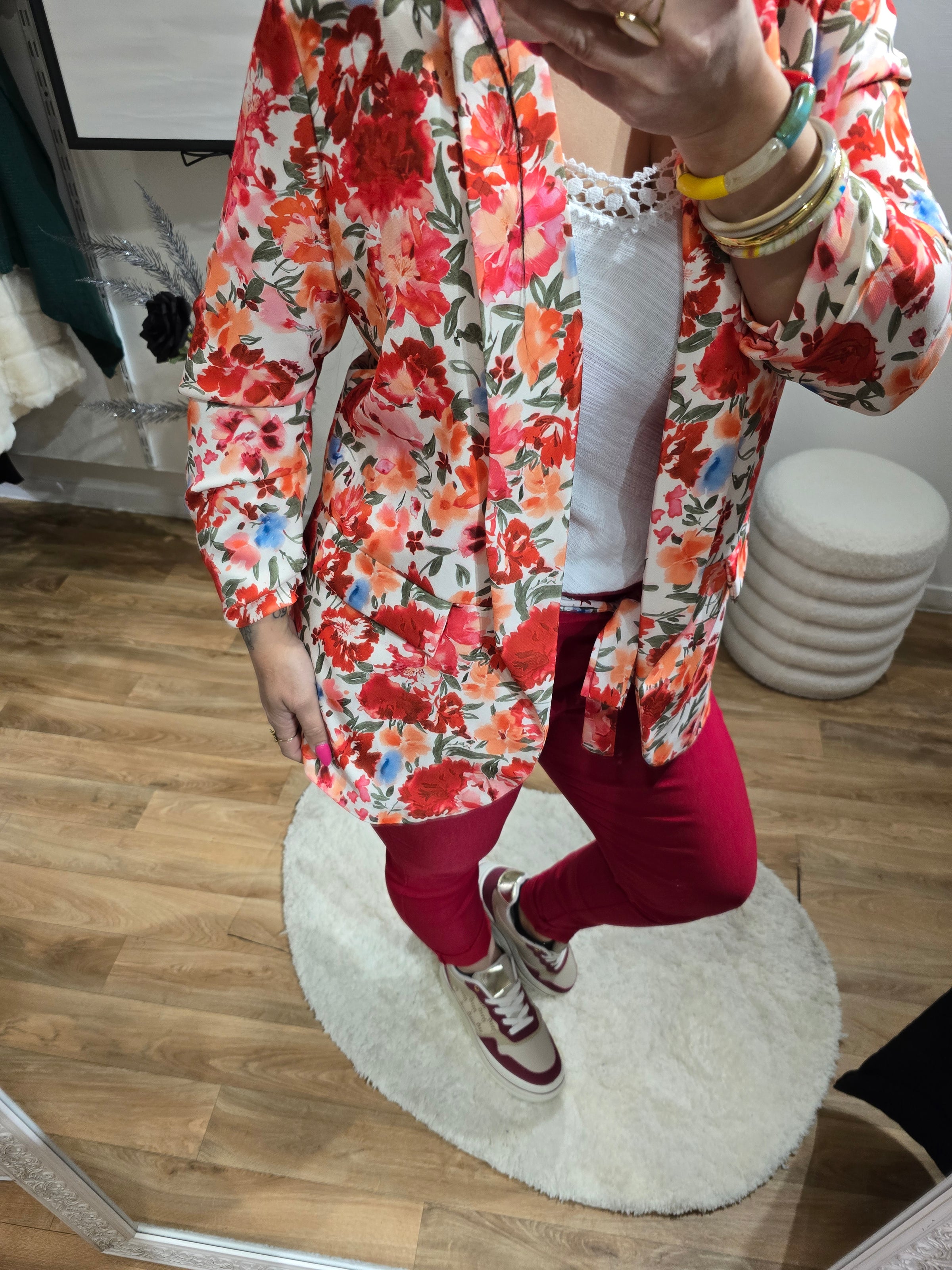 Blazer FLORA rouge