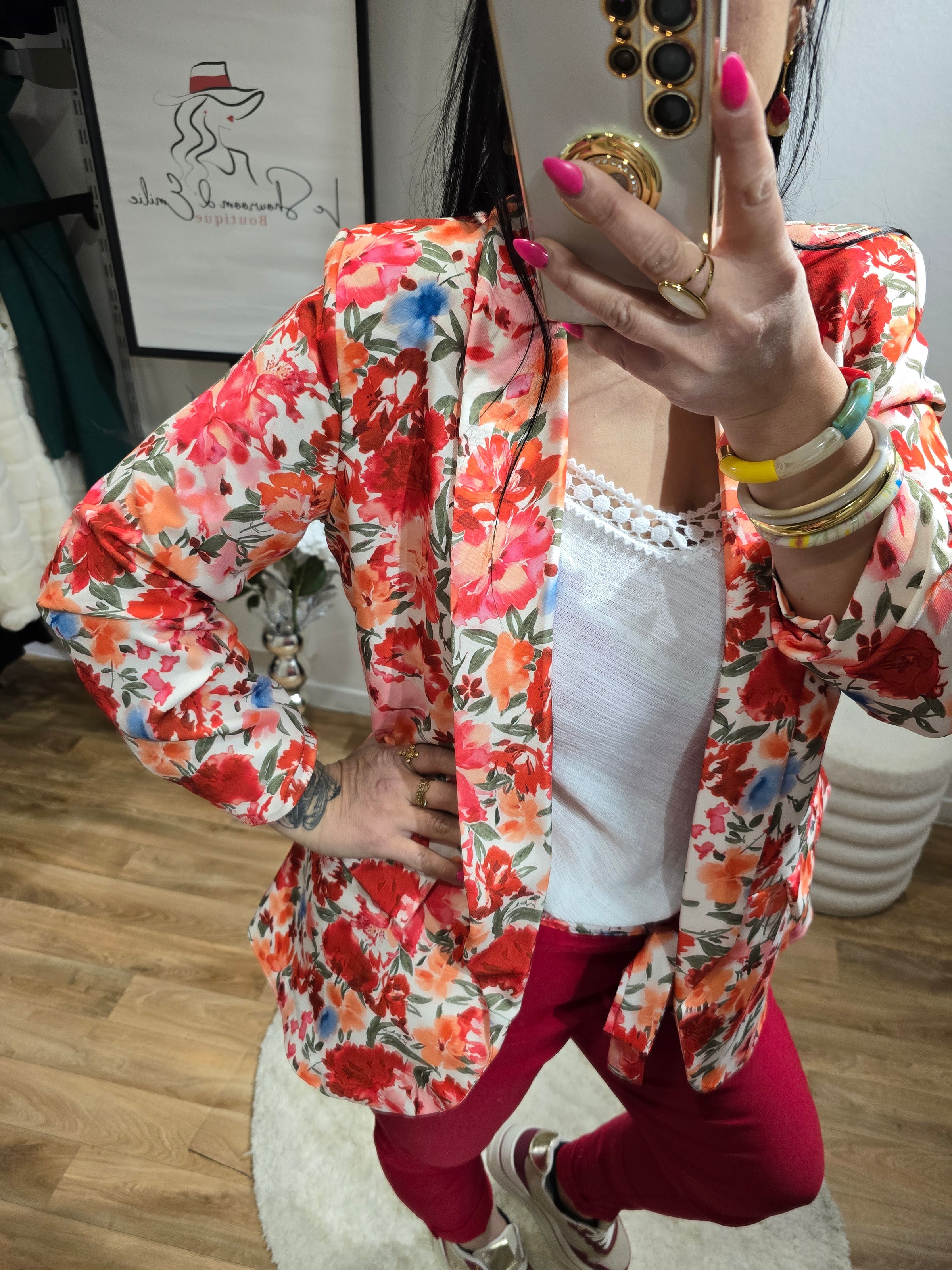 Blazer FLORA rouge