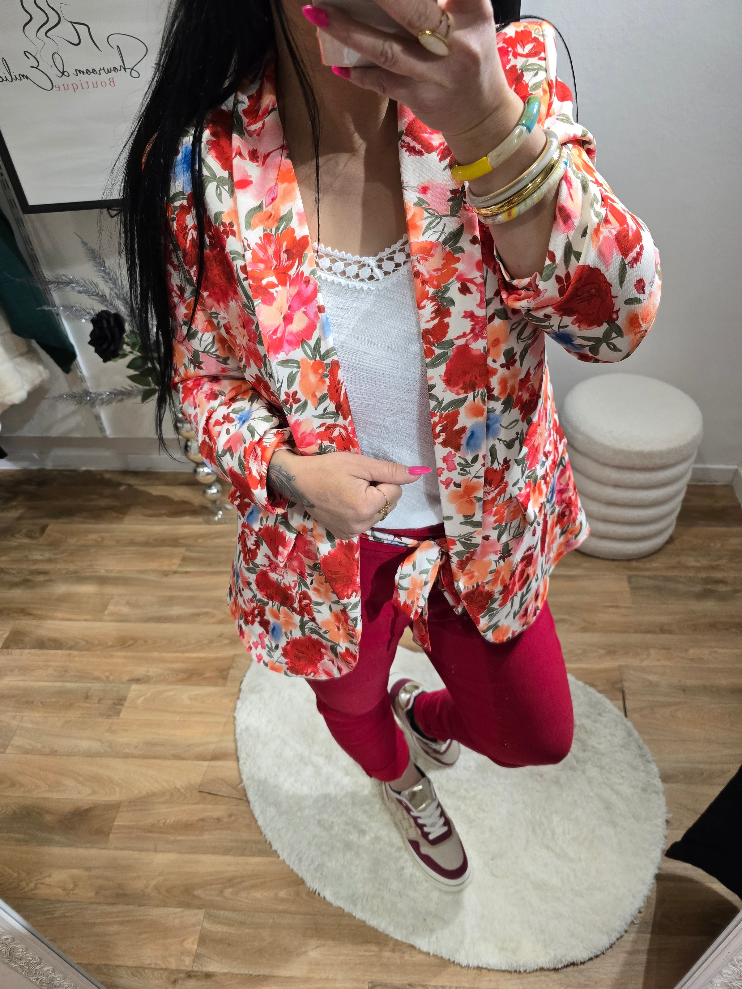 Blazer FLORA rouge