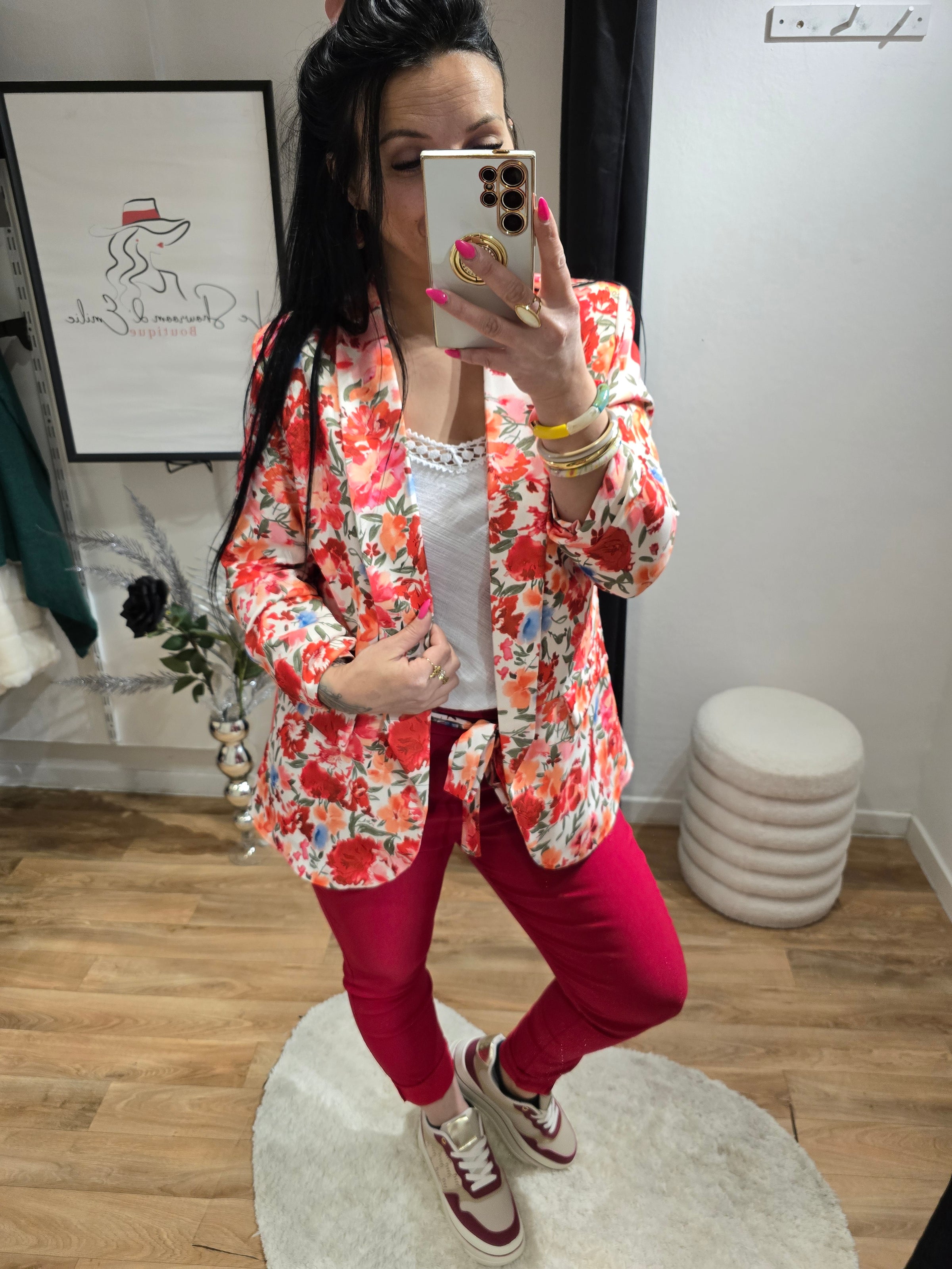 Blazer FLORA rouge