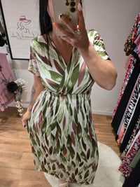Robe taille magique ALBANNE verte