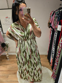 Robe taille magique ALBANNE verte