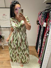 Robe taille magique ALBANNE verte