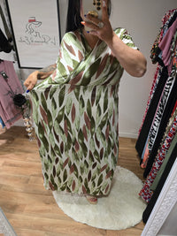 Robe taille magique ALBANNE verte
