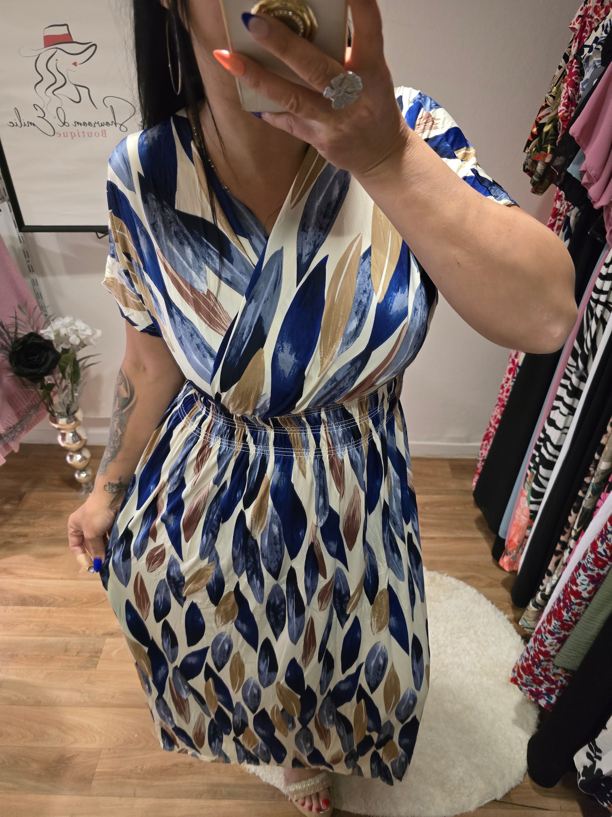 Robe taille magique ALBANE bleu