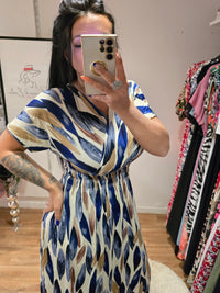 Robe taille magique ALBANE bleu