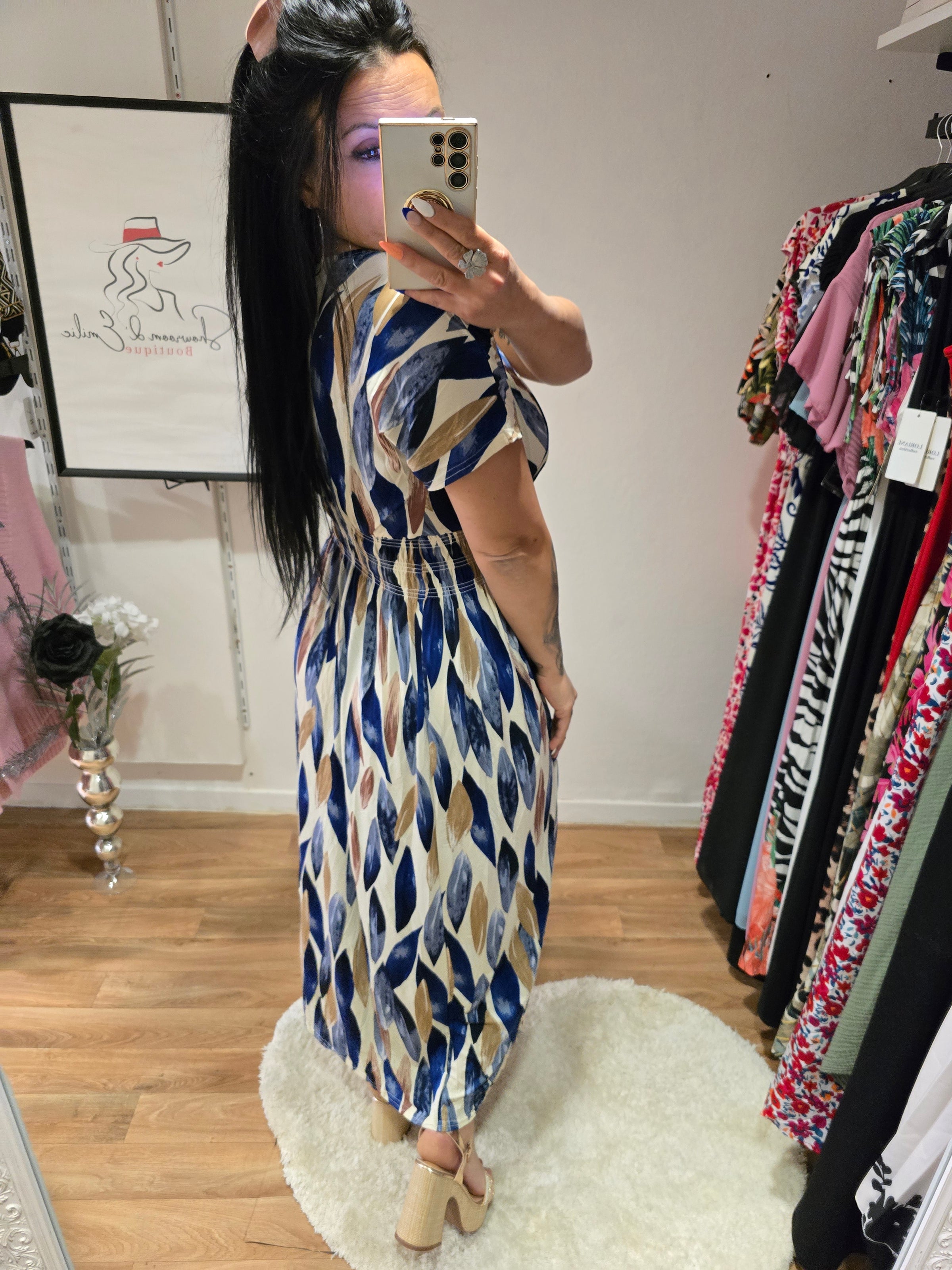 Robe taille magique ALBANE bleu