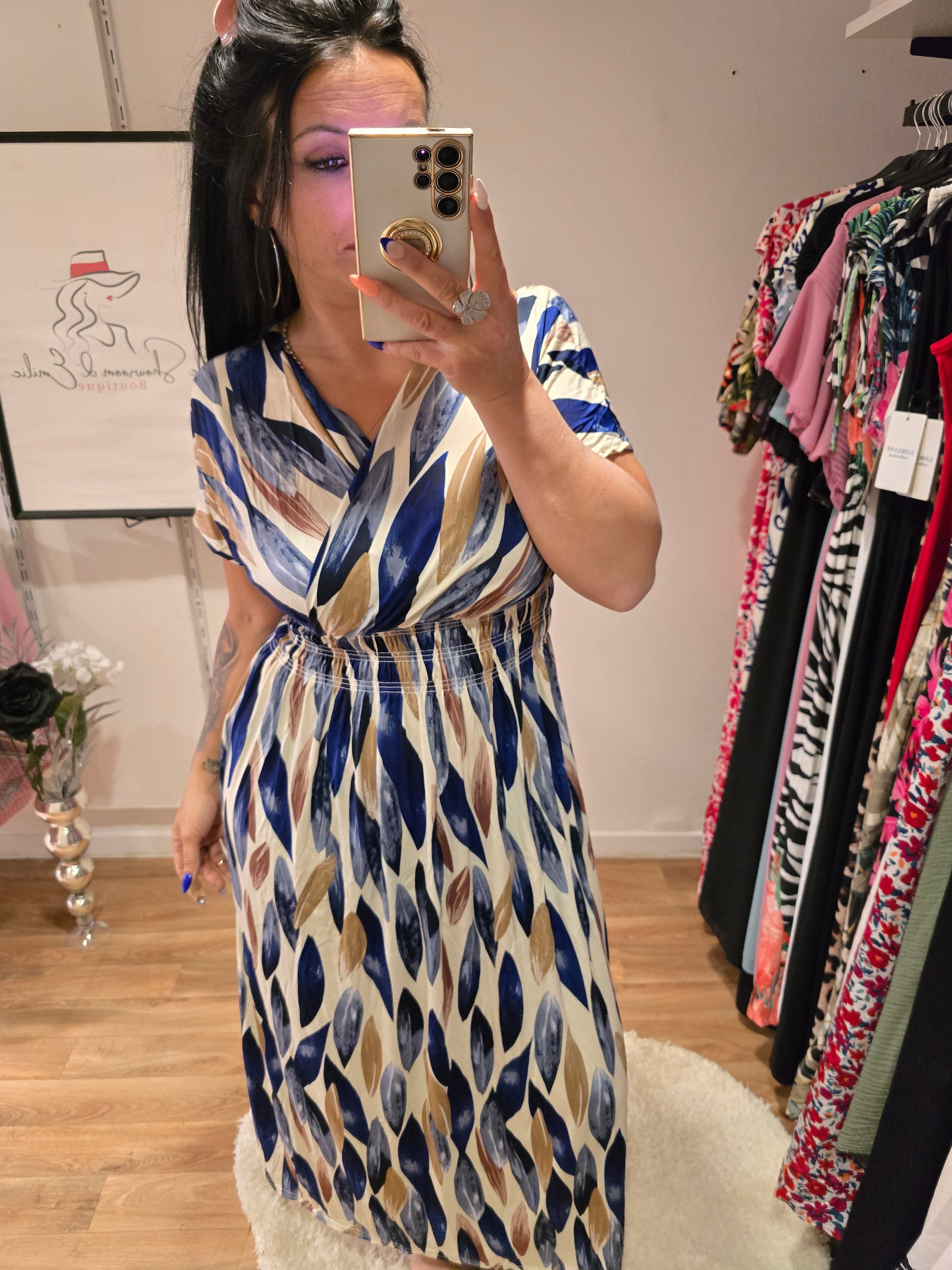 Robe taille magique ALBANE bleu