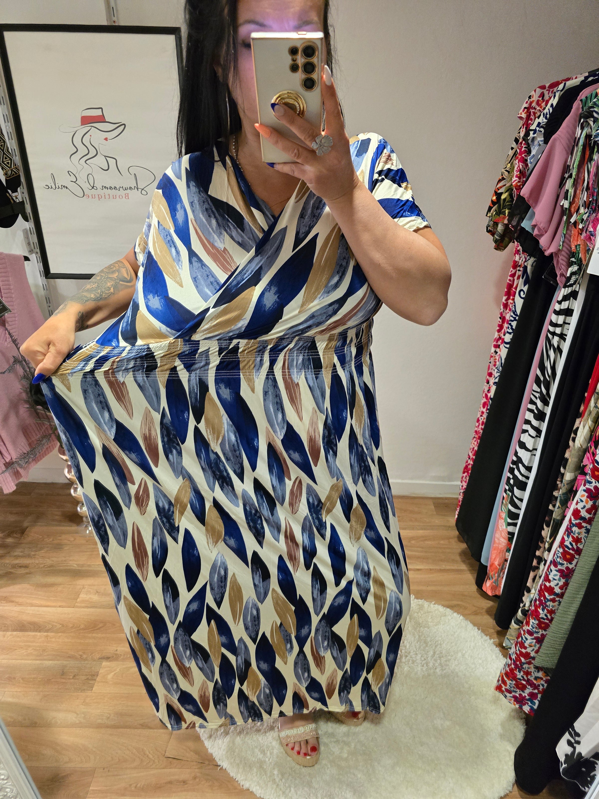 Robe taille magique ALBANE bleu